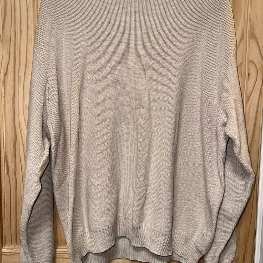 Talbots Men's Cream Knit Pullover